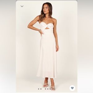 Petal & Pup Rosetta Midi Dress White